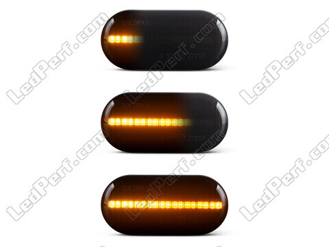 Verlichting van de dynamische LED zijknipperlichten voor Smart Fortwo III - Zwarte versie