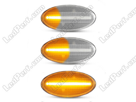 Verlichting van de sequentiële LED zijknipperlichten voor Subaru Impreza GE/GH/GR - Transparante versie