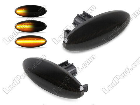 Dynamische LED zijknipperlichten voor Toyota Auris MK1 - Gerookte zwarte versie