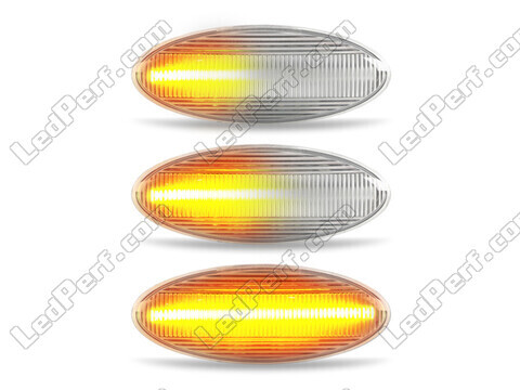 Verlichting van de sequentiële LED zijknipperlichten voor Toyota Auris MK1 - Transparante versie