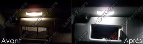 Ledlamp bij spiegel op de zonneklep Volkswagen Eos