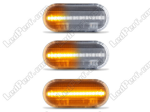 Verlichting van de sequentiële LED zijknipperlichten voor Volkswagen Golf 3 - Transparante versie