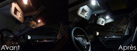 Ledlamp bij spiegel op de zonneklep Volkswagen Golf 7