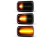Verlichting van de dynamische LED zijknipperlichten voor Volvo S70 - Zwarte versie