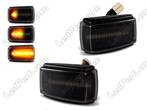 Dynamische LED zijknipperlichten voor Volvo S70 - Gerookte zwarte versie