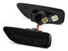 Zijaanzicht van de dynamische LED zijknipperlichten voor Volvo XC70 - Gerookte zwarte versie