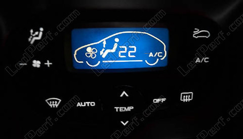 Led climatisation auto blanche Peugeot 206 et 307
