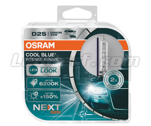 Paire d'Ampoules Xénon D2S Osram Xenarc Cool Blue Intense NEXT GEN 6200K dans son emballage - 66240CBN-HCB
