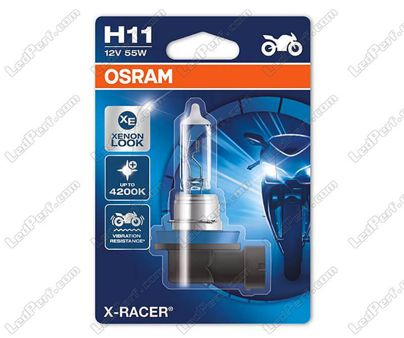 Ampoule H11 Osram X-Racer Effet Xénon 4200K vendu à l'unité