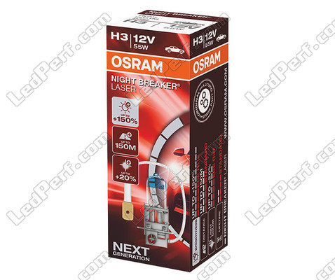 Ampoule H3 Osram Night Breaker Laser +150% à l'unité - 64151NL<br />