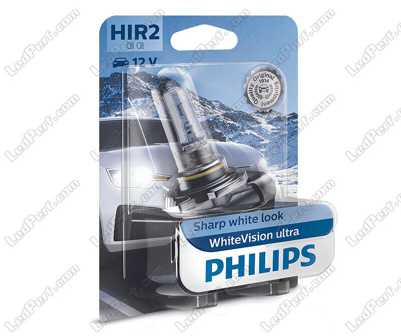 1x Ampoule HIR2 Philips WhiteVision ULTRA +60% 55W 12V - 9012WVUB1