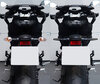 Vergelijking voor en na installatie Dynamische LED-knipperlichten + remlichten voor Harley-Davidson Breakout 1690