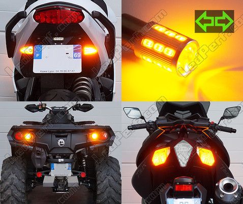 Led Knipperlichten achter Kymco Agility 125 City Tuning