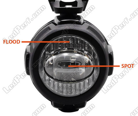 Lensvormige optiek in het midden en strepen aan de uiteinden voor Moto-Guzzi V9 Roamer 850