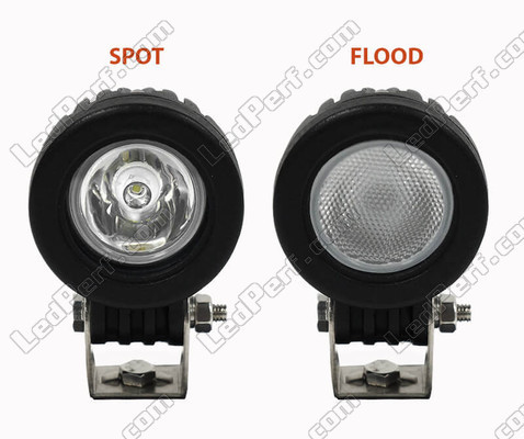 Lichtbundel Spot VS Flood Moto-Guzzi V9 Roamer 850