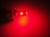 Ampoule led T10 W5W Xtrem Rouge effet xenon