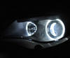 Pack angel eyes à leds pour BMW Serie 6 (E63 E64) Phase 1 - Avec Xenon d'origine -MTEC V3
