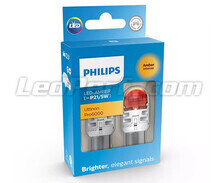 2x ampoules LED Philips PY21/5W Ultinon PRO6000 - Orange - BAY15D - 11499AU60X2