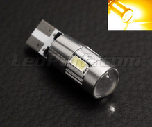 T10 Magnifier lamp met 6 leds SG hoog vermogen + Oranje loep Fitting WY5W