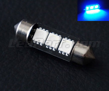 Soffittenlamp LED 37 mm met leds blauw - C5W