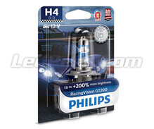1x lamp H4 Philips RacingVision GT200 60/55W +200% - 12342RGTB1
