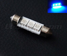 Soffittenlamp LED 37 mm - blauw - Resistor boordcomputer - C5W