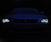 Ledset angel eyes voor BMW Serie 6 (E63 E64) fase 1 - Met originele Xenon - standaard