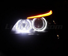 Pack angel eyes à leds pour BMW Serie 5 (E60 E61) Phase 1 - Avec Xenon d'origine -Standard