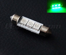 Soffittenlamp LED 37 mm - groen - Resistor boordcomputer - C5W