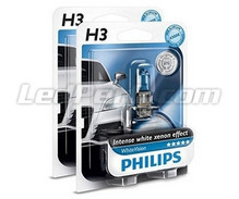 Pack de 2 Ampoules H3 Philips WhiteVision (Nouveau !)